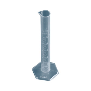 O'Kayme Plastic Graduated Cylinder 10ml <b>PP</b> Material Precision Graduation Lab Use - Product Image 2