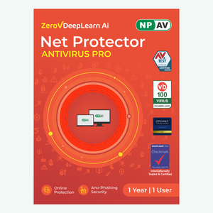 Logiciel de sécurité numérique Net Protector Antivirus Pro 2026 pour la sécurité informatique et la protection en ligne, 1 utilisateur, 1 an - Product Image 1