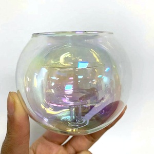 <span class=keywords><strong>Chandelier</strong></span> en verre perlé personnalisé avec fleur bougeoir pour la décoration de la maison décoration de mariage - Product Image 3