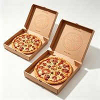 Boîte à pizza en carton ondulé de 6 à 18 pouces, boîte à pizza à emporter, livraison de pizza en gros, boîte à pizza en carton avec impression de logo