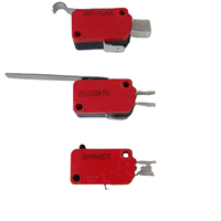 Micro-interrupteur à bouton haute résistance aux chocs 0.6A 5A 16A 125VDC 250VAC/DC pour appareils électroménagers et contrôle industriel