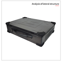 Châssis portable 4U de 17.3 pouces à contrôle industriel rabattable pour l'enregistrement en direct en streaming renforcé personnalisation OEM pour ordinateur portable