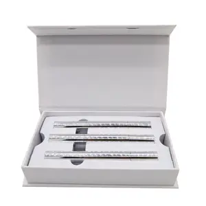 ชุดกระบอกฉีดปากกาเจลสำหรับขัดฟันชุดอุปกรณ์ในบ้าน3มล. กล่องของขวัญปากกาเจลฟอกฟันขาว
