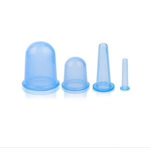 Grosir cangkir pijat penyedot vakum terapi bekam kualitas tinggi 4 buah <span class=keywords><strong>Set</strong></span> bekam wajah silikon portabel ramah lingkungan - Product Image 1