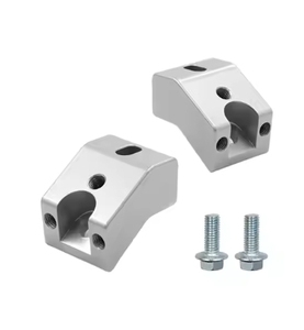 Accessori <span class=keywords><strong>Auto</strong></span> in Lega di Alluminio, Kit <span class=keywords><strong>Rialzo</strong></span> Sedile Anteriore 1,25 Pollici Nero/Argento - Product Image 6