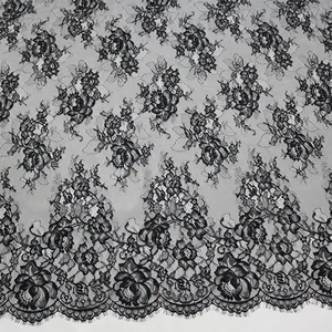 Factory Customized High Quality Luxury Chantilly French Lace Fabric For Ladies Dress