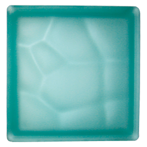Bloque de vidrio ondulado verde satinado de 19x19x8 cm para torneado de herramientas - Product Image 1