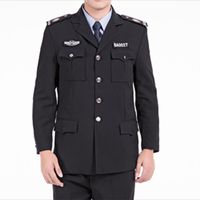 RPET Materiales Nueva manga larga Ropa de trabajo de invierno Propiedad Guardia escolar Uniforme de seguridad