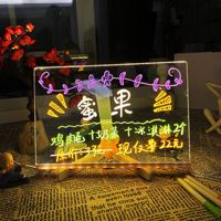 Écran d'affichage LED Tableau d'écriture en acrylique pour la publicité sur le marché de nuit pour la maison, le parc et l'hôpital.