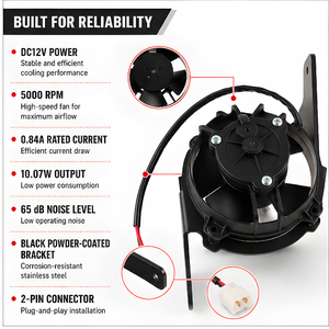 Kit de ventilateur de refroidissement électrique pour radiateur <span class=keywords><strong>KTM</strong></span> TBI EXC 300 EXCF <span class=keywords><strong>350</strong></span> SX 250 <span class=keywords><strong>SXF</strong></span> 450 2024 2025 pour Husqvarna TE300 GasGas EC300 - Product Image 1