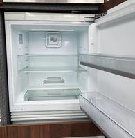 Réfrigérateur portable en plastique, sans givre, à porte française, pour cuisine et hôtel, petit, électrique, domestique, économe en énergie, faible niveau sonore