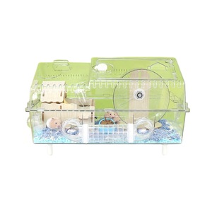 Hamster Cage Transparent Acrylic Large Space Steel <b>Wire</b> Frame Easy Assemble Pet Habitat for Small Animals - Product Image 2