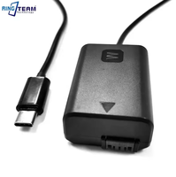 Adaptateur Chargeur PD TYPE-C USB C vers Batterie Factice NP-FW50 pour Appareils Photo Alpha 3 5 A7ii A7S A7R NEX A33 A6000 A6300 A6500
