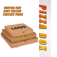 Boîte à pizza pliable en carton de haute qualité, qualité d'exportation, taille personnalisée, impression de logo personnalisée, OEM/ODM, design personnalisé