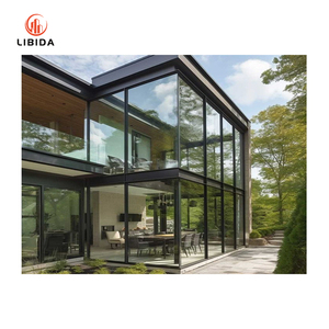 Mur rideau moderne en verre à double vitrage Façade isolée en aluminium structurel plat incurvé pour centre commercial Meilleur <span class=keywords><strong>prix</strong></span> par <span class=keywords><strong>M2</strong></span> - Product Image 4