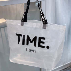 Factory Wholesale Duffel Bag Oversize Recyclable Nylon Double Handle Zipper Closure Customized Color Grocery Shopping Custom - Product Image 5