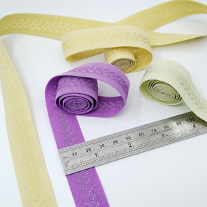 Custom Decorative Sewing textile Trim 6mm PET clothes Ribbon Elastic Low-Carbon Printed Recyceltes Sustainable <b>Webbing</b> - Product Image 1