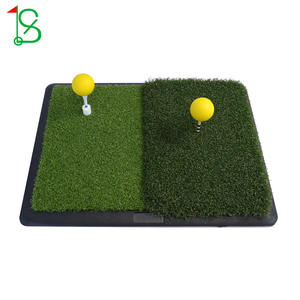 Tapis de frappe de golf LS, double surface en gazon artificiel, antidérapant en caoutchouc, pour entraînement intérieur et extérieur - Product Image 1