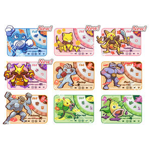 Venta al por mayor lindo raro Pokemoned accesorios ornamento tarjeta equipo de cohete mascota álbum coleccionables imanes de nevera juego de mesa regalo - Product Image 6