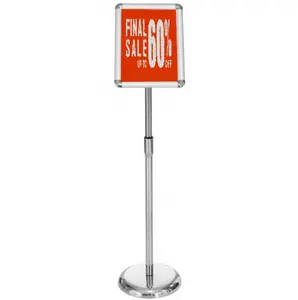 A3 A4 Snap Frame Board For Hotel Lobby Display Sign Stands Portable Pedestal Sign Menu Stand