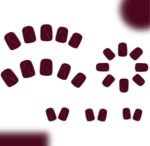 <span class=keywords><strong>Uñas</strong></span> Postizas Acrílicas de Diseño para Mujer, Color <span class=keywords><strong>Rojo</strong></span> <span class=keywords><strong>Vino</strong></span>, Cuadradas, Brillantes, Autoadhesivas, Cobertura Completa, <span class=keywords><strong>Cortas</strong></span>, Artificiales - Product Image 3