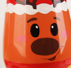 Migliori venditori dipinti a mano natale calice colorato personalizzato bicchieri di vino retrò natale decorativo bicchiere di vino rosso - Product Image 5