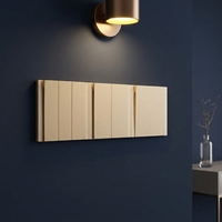 Interrupteurs muraux BENDI, prises ultra-fines à bouton-poussoir, EU 1 gang 1 voie 10A, matériau PC, design moderne de luxe, IP20 250V