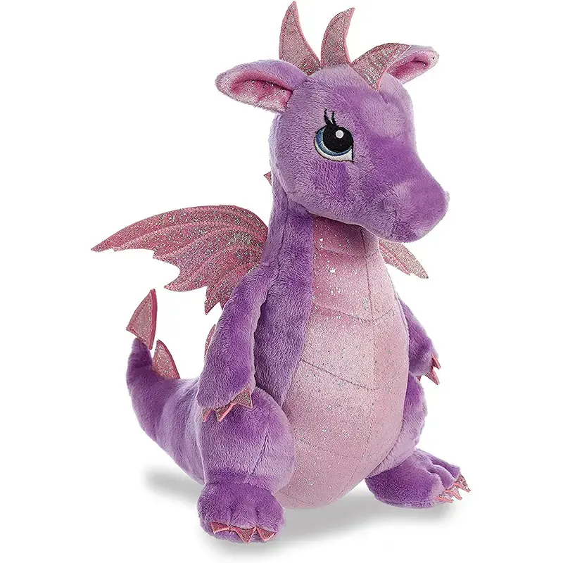 OEM de alta calidad personalizado su logotipo juguetes dragón de peluche suave animales de peluche lindo diseño de dinosaurio juguetes de peluche para niños regalo