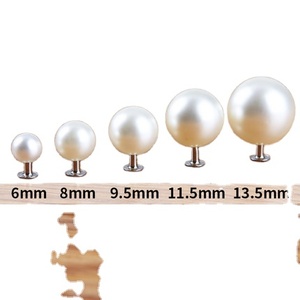 Mẫu Miễn Phí Chất Lượng Cao Ngọc Trai Đinh Tán Ngà Ngọc Trai Kim Loại Đinh Tán Đinh Tán Cho Quần Áo Phụ Kiện - Product Image 5