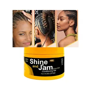 Hot Sale Neat Hair Styling Conditioning Edge Control Braiding Shine And Jam Braid Gel Private Label