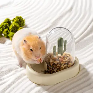 MewooFun Food Dispenser Feeder Kunststoff Pet Feeder Schüssel behälter Clear Hamster Automatic Feeder
