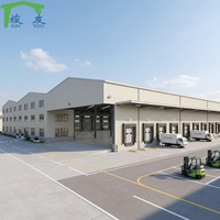 Diseño de Construcción de Almacenes con Estructura de Acero, Estructura Metálica Industrial, Edificio Prefabricado para Proyecto de Centro de Almacenamiento