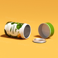Hochwertige Kräutertee-Verpackung Flachboden-Röhre Maßgefertigte Matte Zylinderförmige Teebeutel Grüntee-Papierröhre