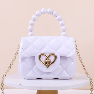 Minibolsos De PVC Para Mujer Y Niña Con Cadena Sencilla Color Caramelo De Última <span class=keywords><strong>Moda</strong></span> Al Por Mayor 2025 - Product Image 6