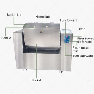 Điện bánh mì nhào bột trộn ngang ngành công nghiệp giá rẻ bột trộn máy - Product Image 5