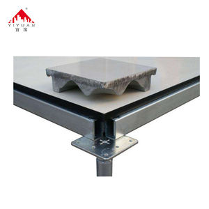 Plancher surélevé antistatique en céramique entièrement en acier YIYUAN 600x600mm pour salle de serveurs de centre de données, usage intensif - Product Image 2