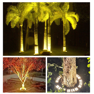 Anneau lumineux solaire LED pour arbre, 2700K blanc chaud, IP65, éclairage extérieur de jardin avec capteur de lumière et conception détachable - Product Image 5