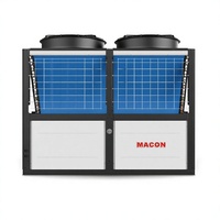 Pompe à chaleur EVI DC Inverter intégrée bi-étagée 113~225KW pour eau chaude haute température, 380V triphasé, sortie max 95, chauffage par ventilateur DC