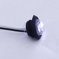 Mini phares LED couleur ambre, 3/4 pouces, 12v, deux lampes de dégagement latéral pour camion et remorque pour voiture