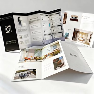 Impression personnalisée à la demande, impression offset, film laminé, brochure tri-pliée/bi-pliée, dépliant, catalogue, menu d'hôtel, salon professionnel - Product Image 1