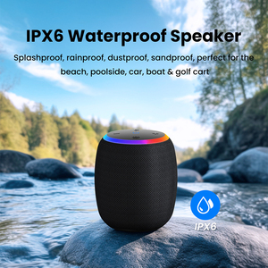 T109 xách tay màu xanh-răng Loa RGB LED ánh sáng IPX6 không thấm nước, thẳng đứng âm thanh ghép nối, được xây dựng trong microphone, độ phân giải cao âm thanh - Product Image 5