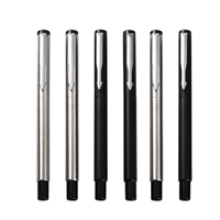Stylo bille publicitaire en métal multicolore avec clip en forme de flèche, écriture fluide 1,0 mm, idéal pour les cadeaux d'entreprise