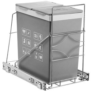 New Launched Pull Out Trash Can Adjustable Slide Out Garbage Shelf Bin