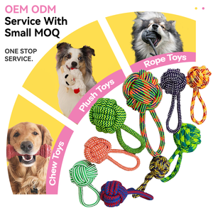 2024 Hot Bán Pet Đào Tạo Răng Làm Sạch Nhồi Bông Sợi Dây Thừng Đồ Chơi Cho Con Chó Nhà Máy Biểu Tượng Tùy Chỉnh Con Chó Chew Đồ Chơi - Product Image 1