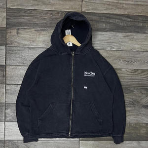 Sweat à capuche vintage de haute qualité, lourd, délavé à l'acide, 100% coton, tissu éponge français, broderie personnalisée, unisexe, imprimé surdimensionné - Product Image 4