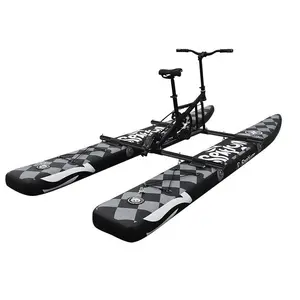 Spatium High Quality Inflatable Water Bike Boat Pedal Bicycle Chiliboat Pvc Pontoons Bikes For Adults