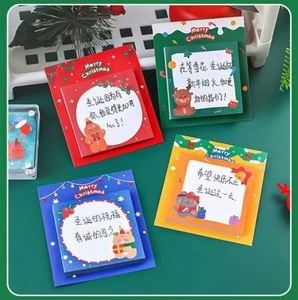 Cartoon Christmas Self-Adhesive Memo <b>Pads</b>-Colorful Designs for Festive Decor & Gifts Office Supplies - Product Image 4