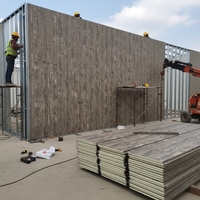 Panneau sandwich en polyuréthane 16 mm, panneaux de bardage sandwich isolés en PU pour l'extérieur, installation facile pour les projets de rénovation
