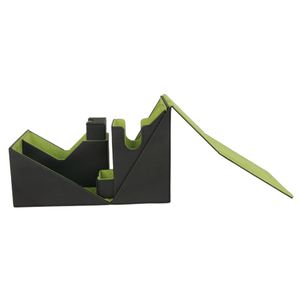 Boîte de rangement pour cartes FX Premium Flip Design en PU vert, porte-cartes en simili cuir pour collection de jeux, protection sécurisée et étanche - Product Image 2