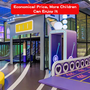 Équipement de terrain de jeu intérieur personnalisé Terrain de jeu intérieur souple commercial Grand équipement de saut pour enfants avec toboggans - Product Image 3